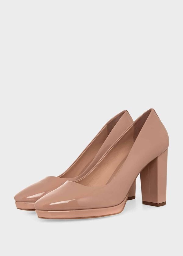 Hobbs Lynn Platform Court Shoes Blush Pink