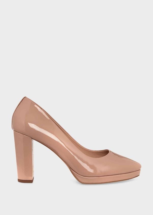 hobbs Lynn Platform Court Shoes Blush Pink