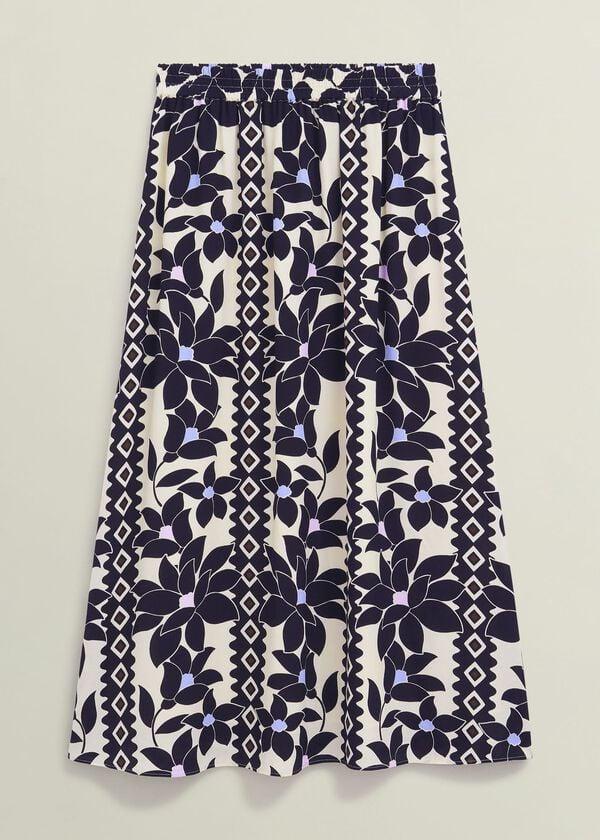 Hobbs Lyra Skirt Navy Multi
