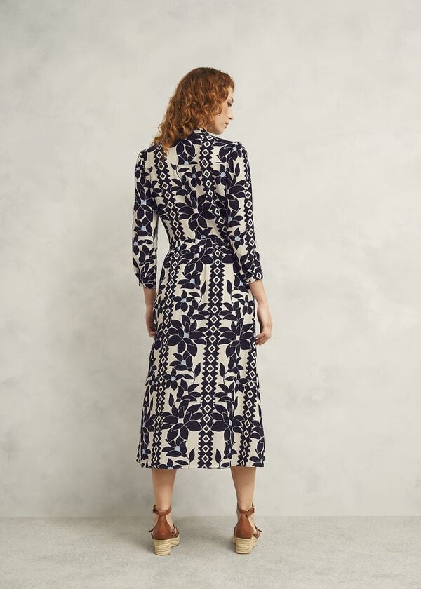 Hobbs Lyra Skirt Navy Multi