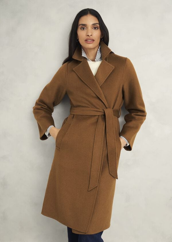 hobbs Lytham Wrap Coat With wool Vicuna