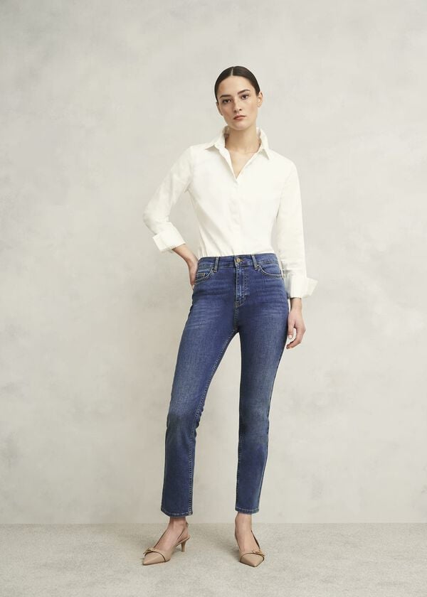 hobbs Macy Slim Jeans Mid Wash