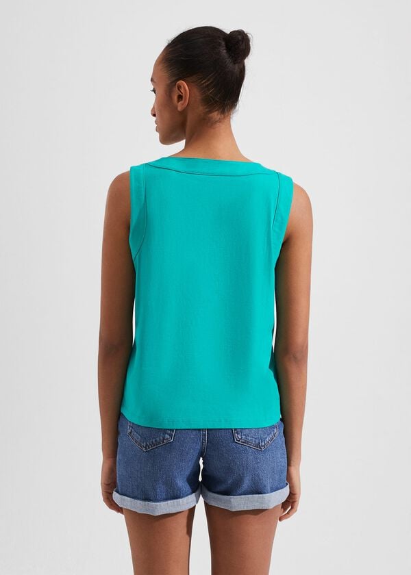 Hobbs Maddy Cotton Vest Aruba Green