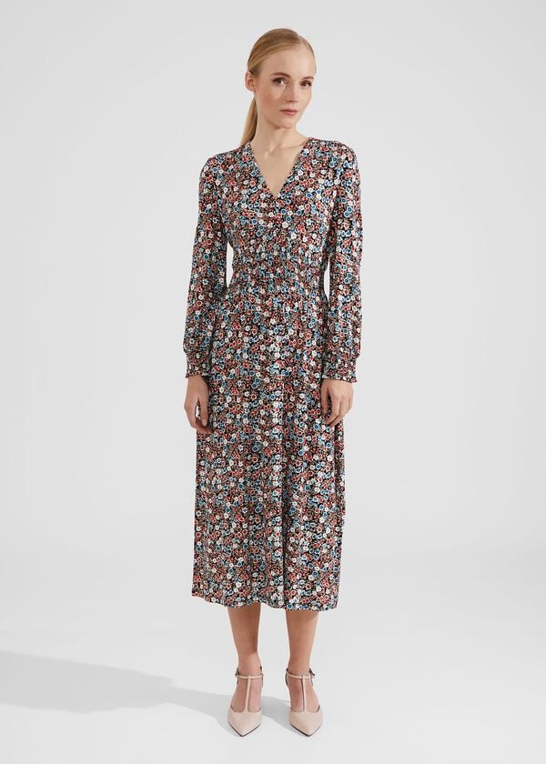 hobbs Maddy Jersey Dress Multi