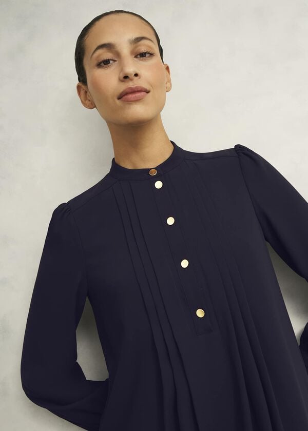 Hobbs Madeline Dress Navy