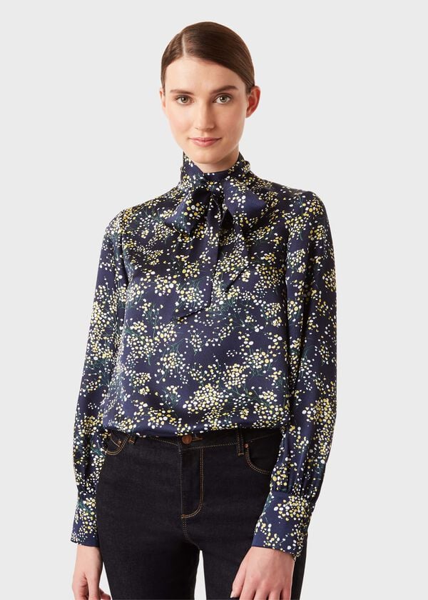 Hobbs Madeline Floral Top Midnight Multi