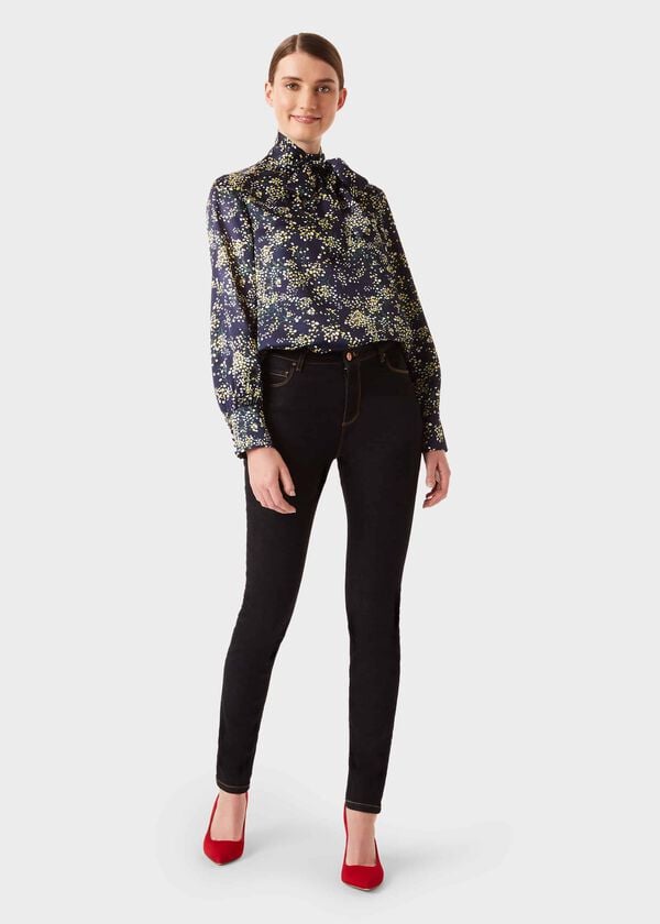 hobbs Madeline Floral Top Midnight Multi