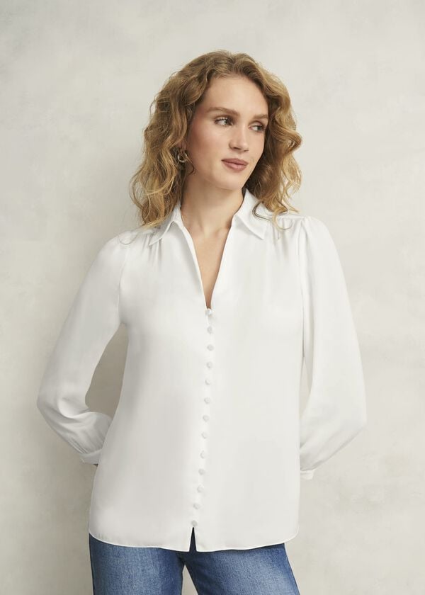 hobbs Madison Blouse Ivory