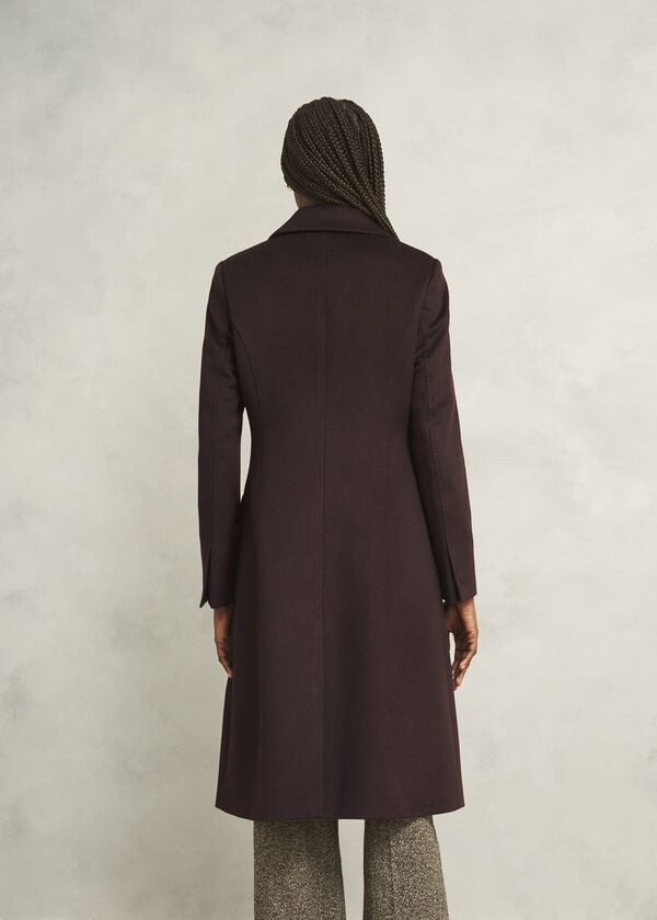 Hobbs Maeva Wool Coat Alder Brown