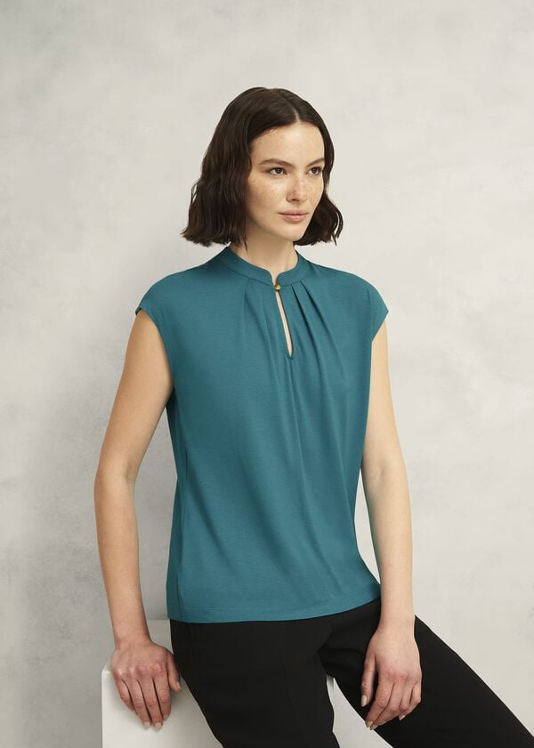 hobbs Maeve Top Myrtle Green