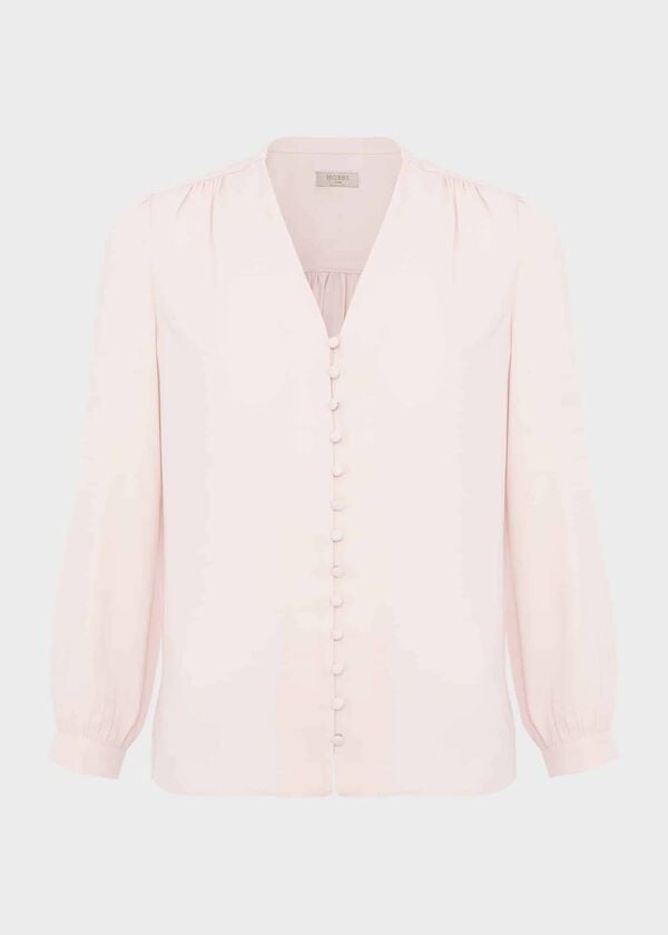 Hobbs Magnolia Blouse Pink Peach