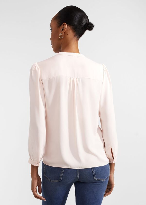 Hobbs Magnolia Blouse Pink Peach