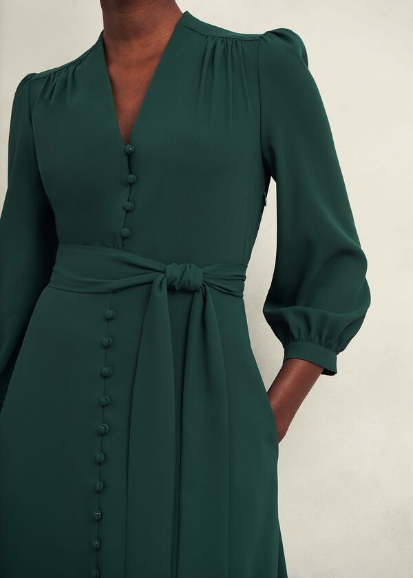 Hobbs Magnolia Dress Bay Green