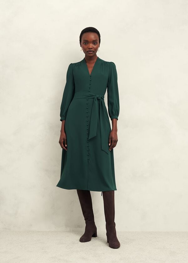 hobbs Magnolia Dress Bay Green