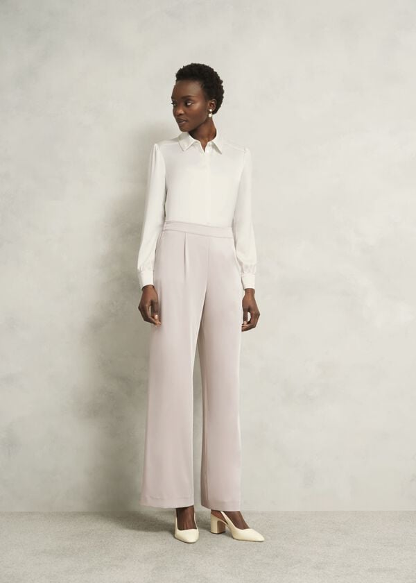 hobbs Maisey Embelished Shirt Ivory