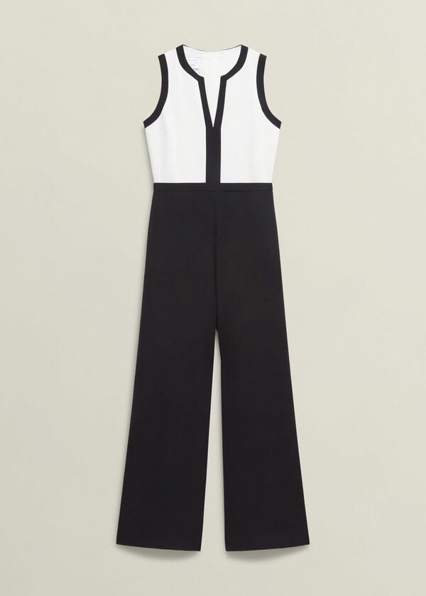 Hobbs Mannington Jumpsuit Black Ivory