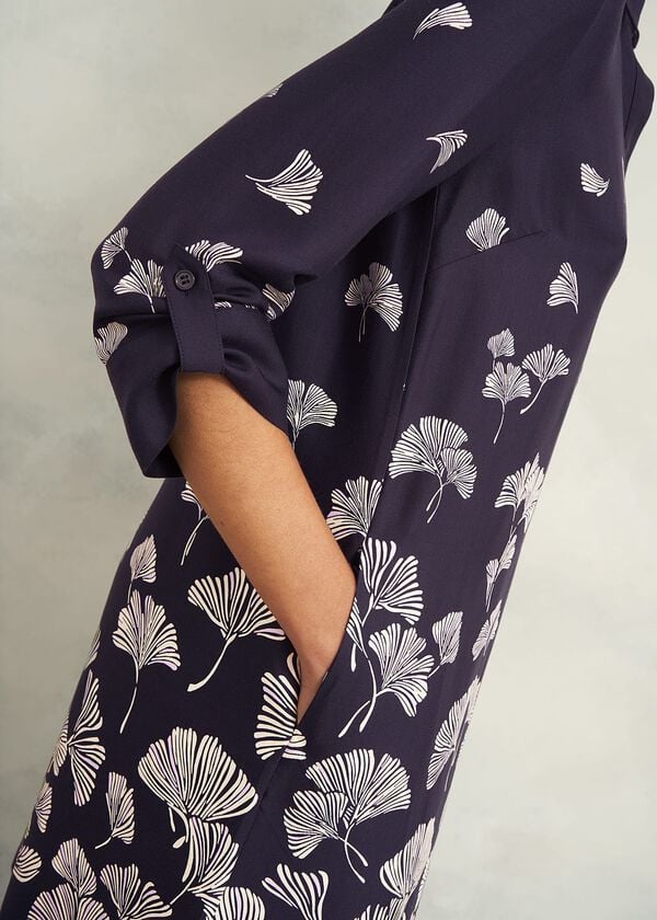 Hobbs Marci Dress Navy Multi