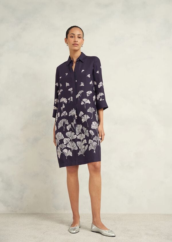 hobbs Marci Dress Navy Multi
