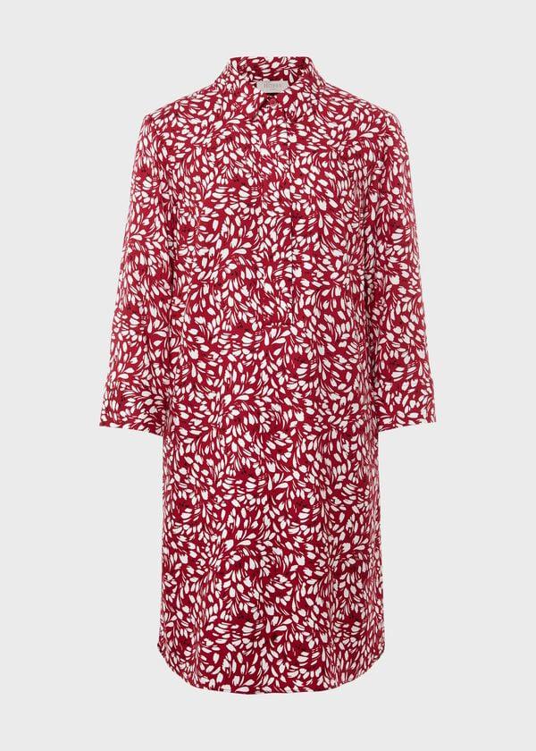 Hobbs Marciella Dress Cranberry Multi