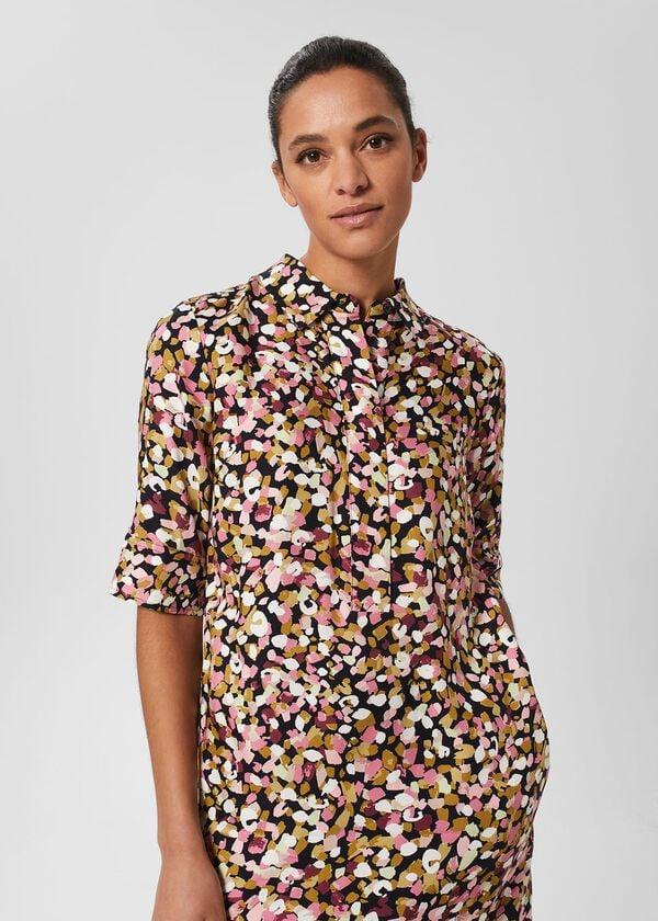 Hobbs Marciella Dress Navy Multi