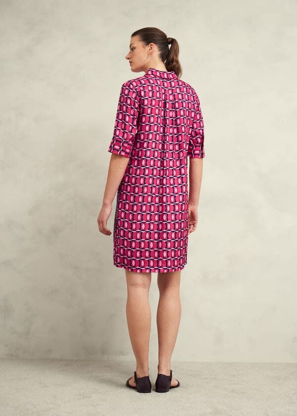 Hobbs Marciella Dress Pink Multi