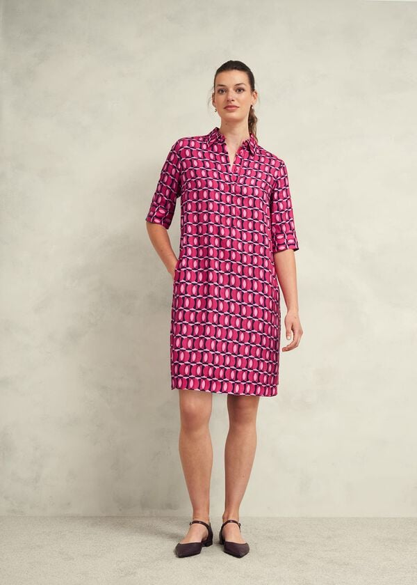 hobbs Marciella Dress Pink Multi
