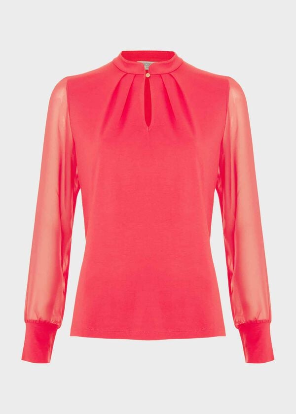 Hobbs Margot Top Rouge Pink