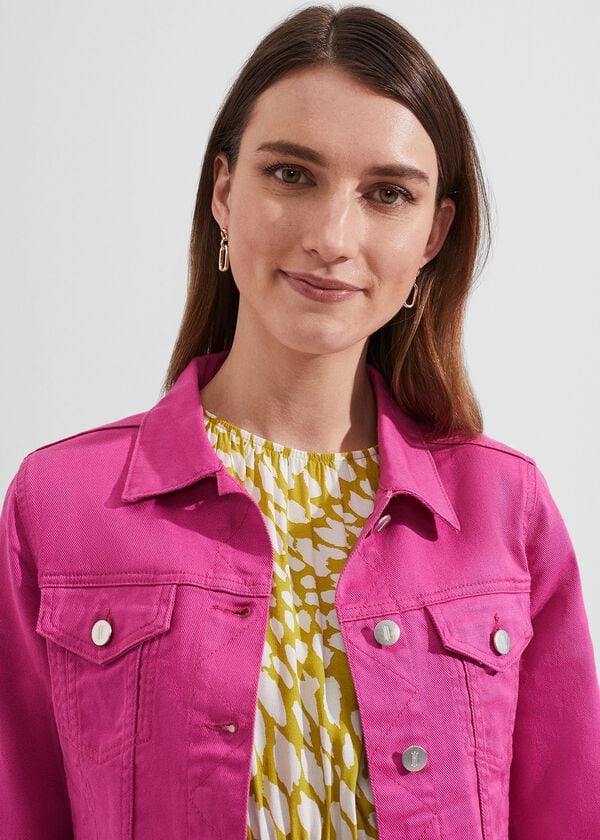 Hobbs Mariam Jacket Deep Fuchsia