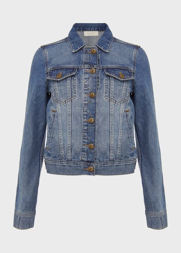 Hobbs Mariam Jacket Mid Blue