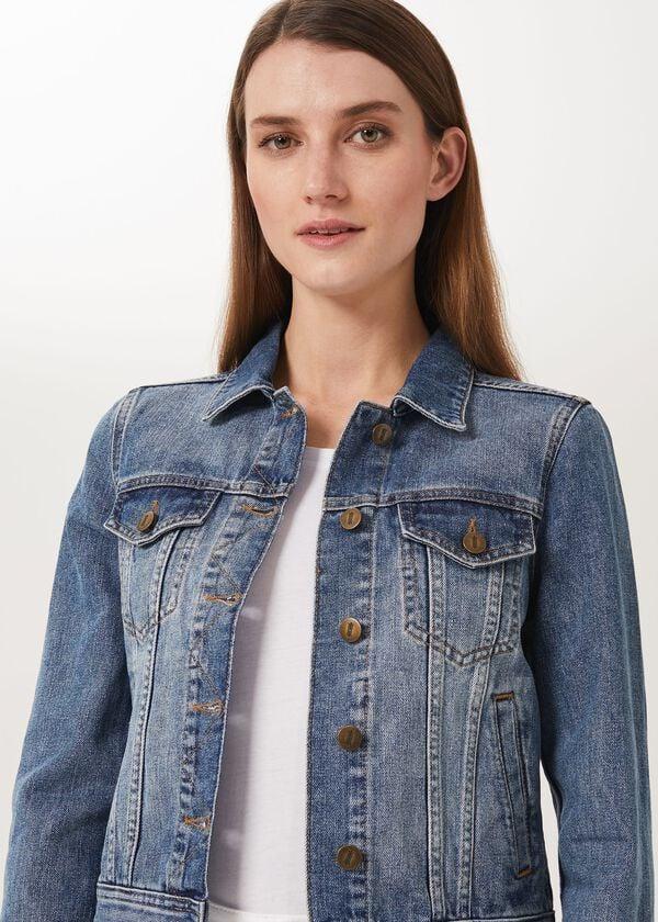 Hobbs Mariam Jacket Mid Blue