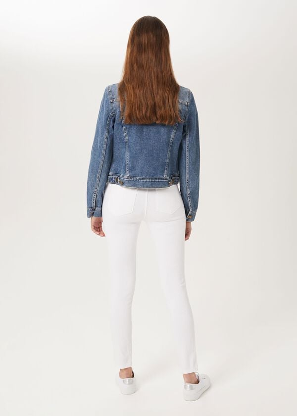 Hobbs Mariam Jacket Mid Blue
