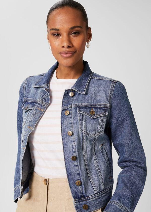 hobbs Mariam Jacket Mid Blue