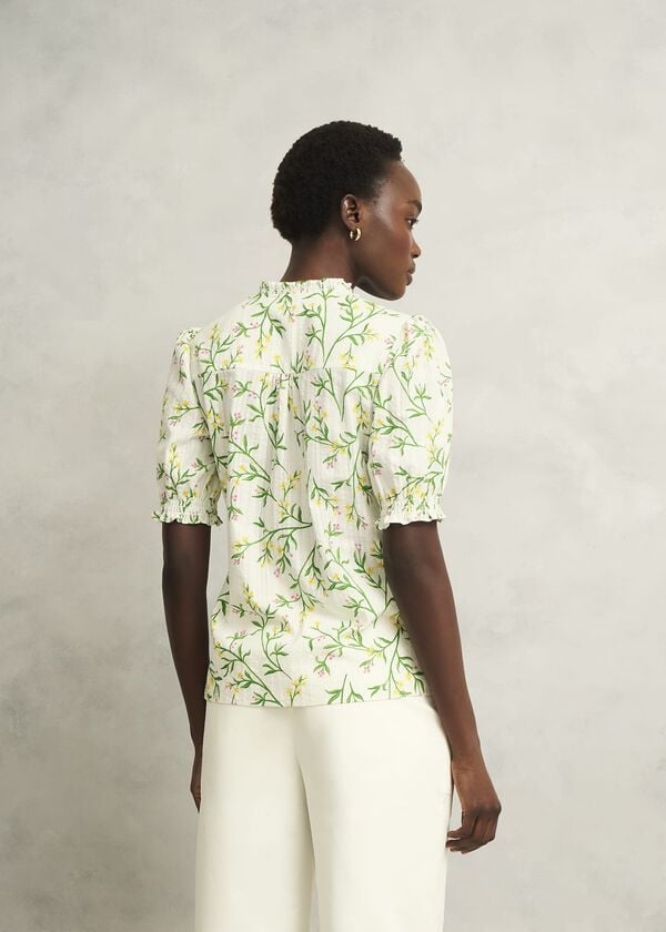 Hobbs Marianna Blouse Ivory Multi