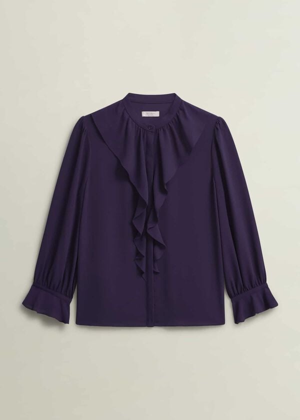 Hobbs Maribella Blouse Grape Purple