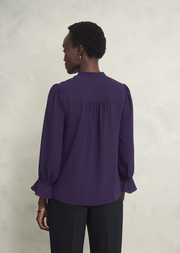 Hobbs Maribella Blouse Grape Purple