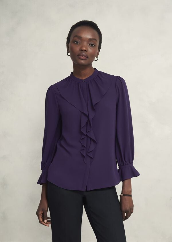hobbs Maribella Blouse Grape Purple