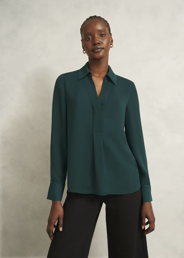 hobbs Marie Blouse Ponderosa Green