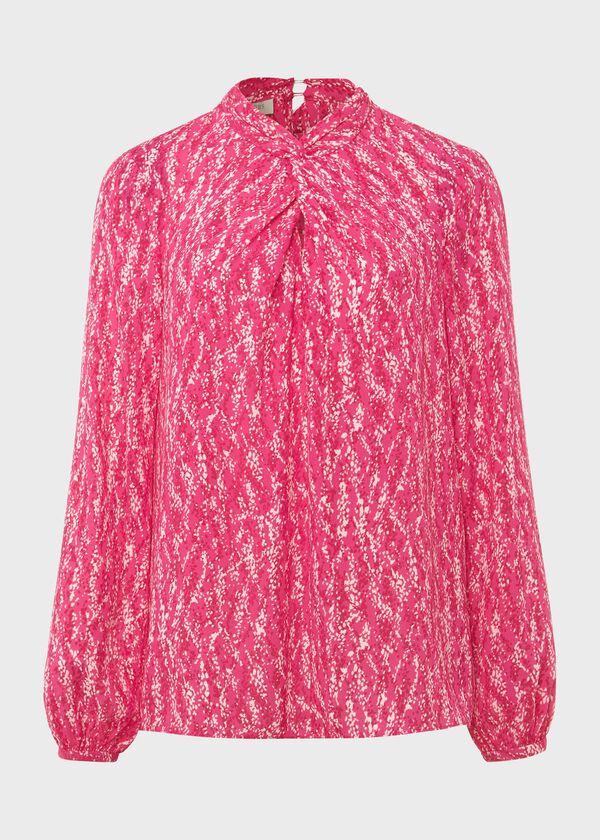 Hobbs Marilyn Top Pink Multi