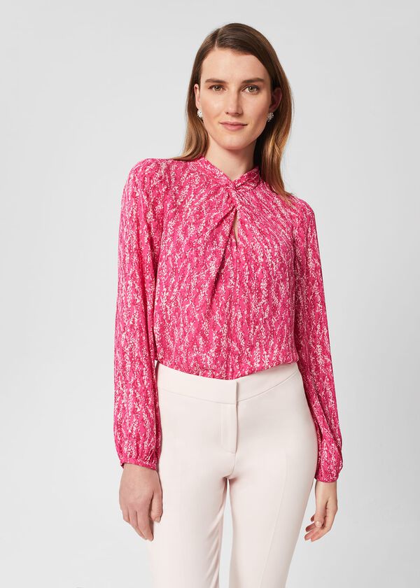 hobbs Marilyn Top Pink Multi