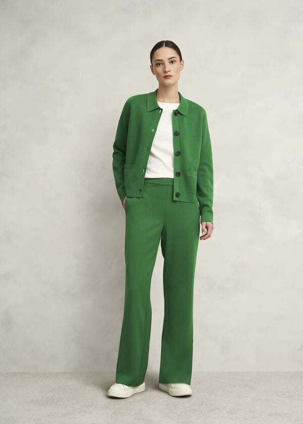 hobbs Marina Travel Trousers Verdant Green