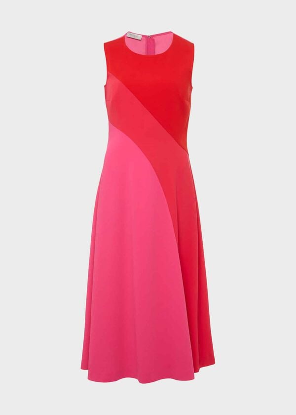 Hobbs Marla Dress Pink Multi