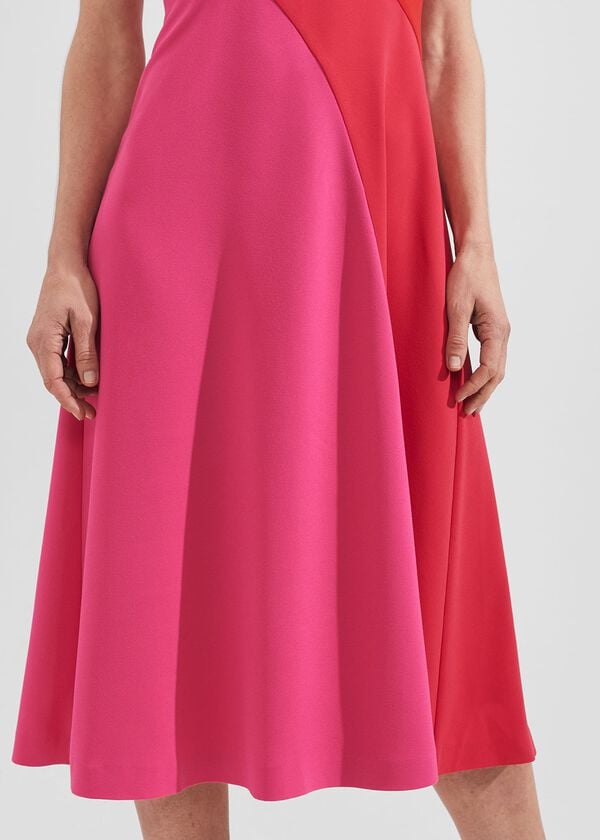 Hobbs Marla Dress Pink Multi
