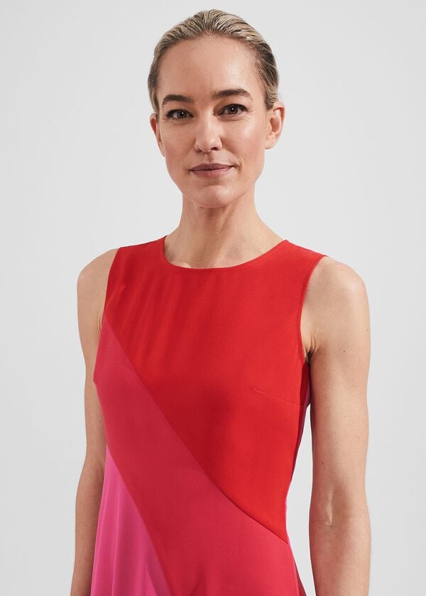 Hobbs Marla Dress Pink Multi