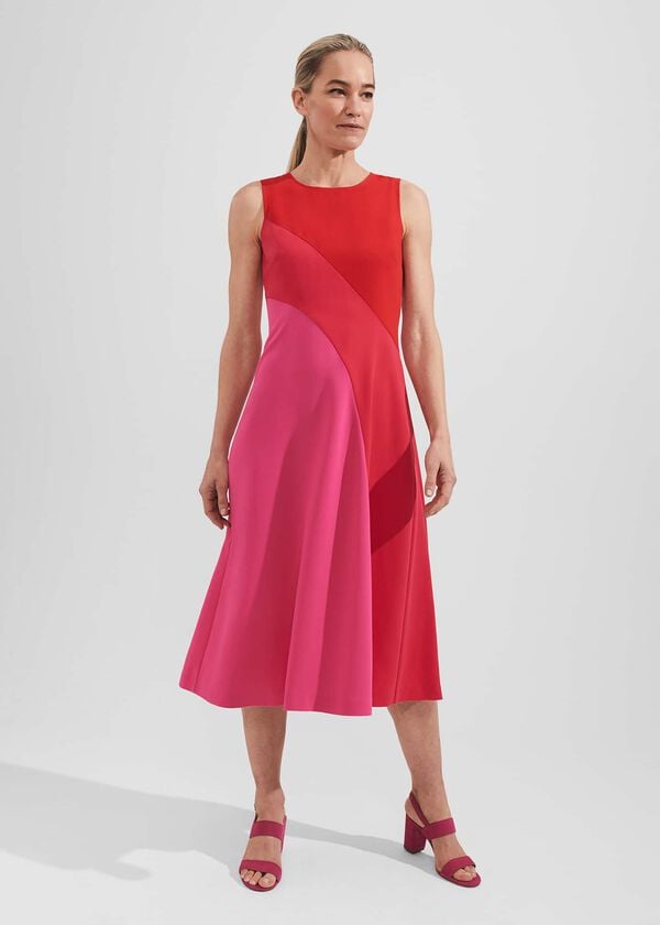 hobbs Marla Dress Pink Multi