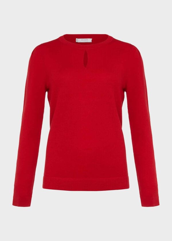 Hobbs Marlena Jumper Cherry Red