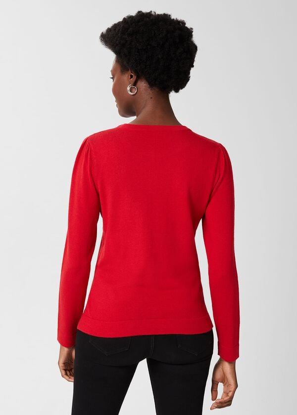 Hobbs Marlena Jumper Cherry Red