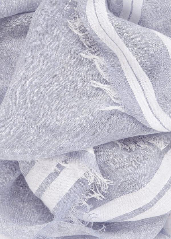 Hobbs Maryam Linen Scarf Serenity Blue