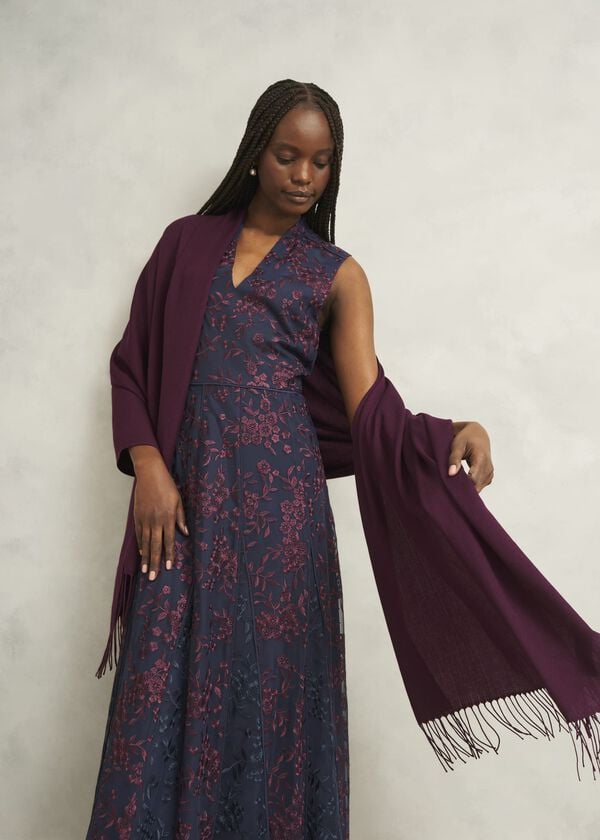 Hobbs Matilda Scarf Onyx Red