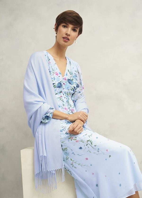 Hobbs Matilda Scarf Pale Blue