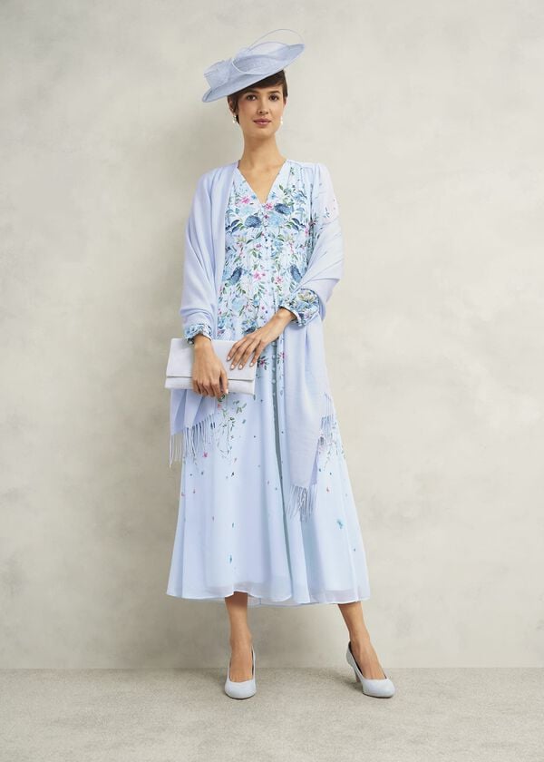 Hobbs Matilda Scarf Pale Blue